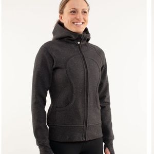 Lululemon Scuba Hoodie Heathered Black/Black Size 6